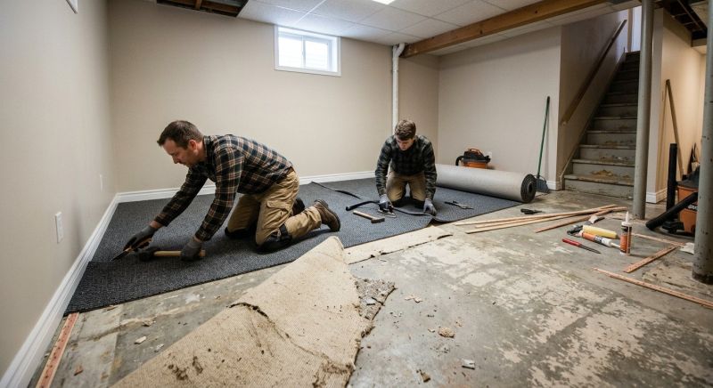 Basement Carpet Replacement in Monmouth County, NJ