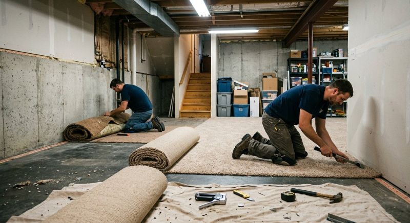 Basement Carpet Replacement in Monmouth County, NJ