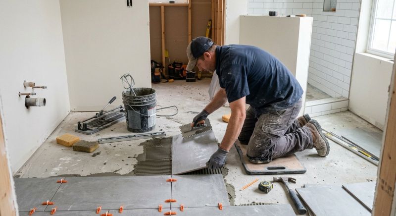 Bathroom Flooring Installation in Loudoun County, VA