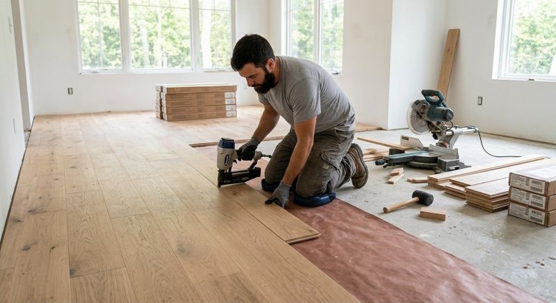 Oak Floor Installation in Austin, TX