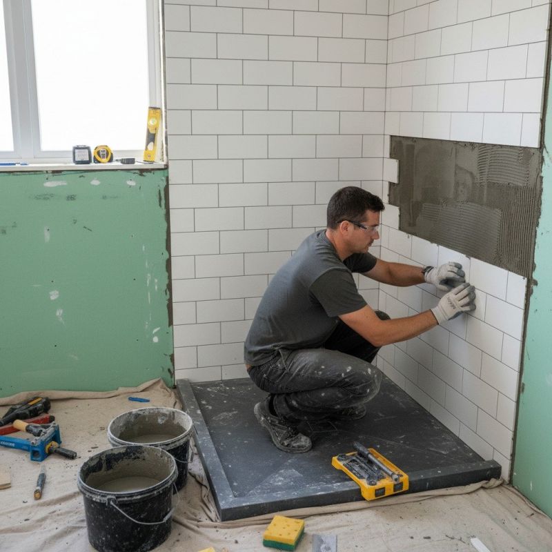Tile Shower Floor Installation in Alpharetta, GA
