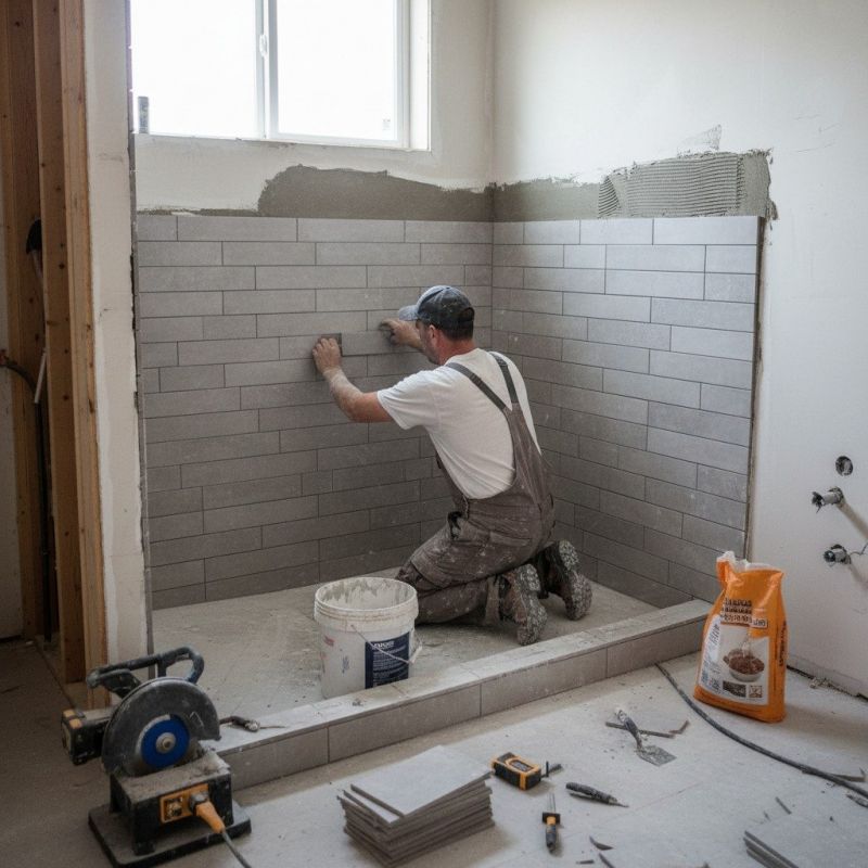 Tile Shower Pan Installation in Conroe, TX