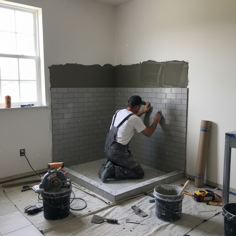 Tile Shower Pan Installation in Alpharetta, GA