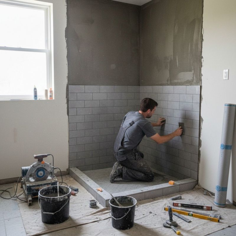 Tile Shower Renovation in Conroe, TX